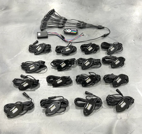 RGB + PURE WHITE (24 LED) ROCKLIGHT PLUG & PLAY KIT