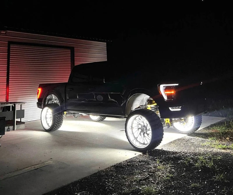 Quad Row High Intensity Pure White Wheel Lights