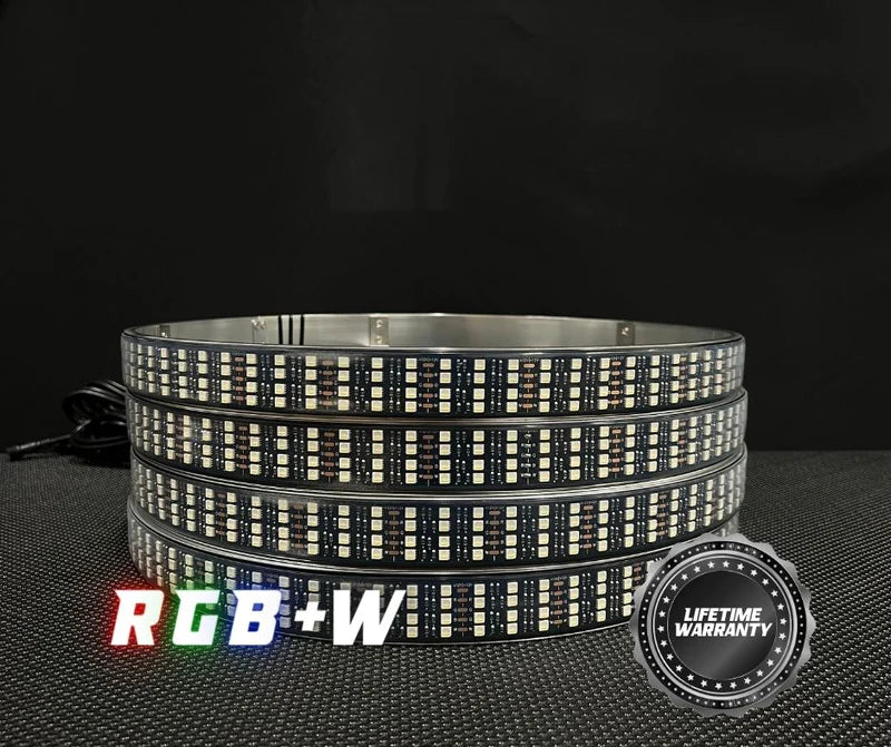 Quad Row High Intensity RGBW Chasing Wheel Lights