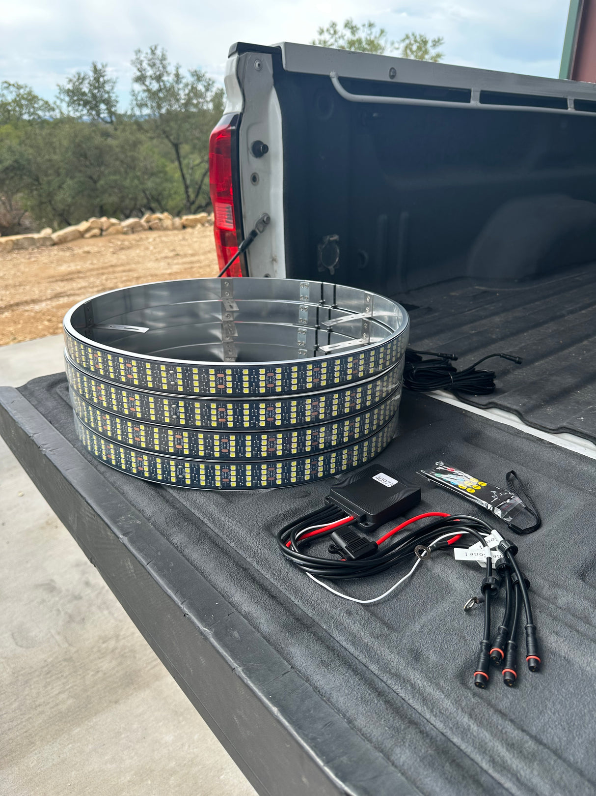 Quad Row High Intensity Pure White Wheel Lights