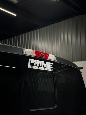 13” Gloss White Decal - Prime Motor Co