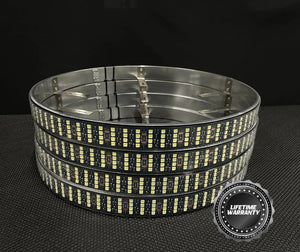 Quad Row High Intensity Pure White Wheel Lights