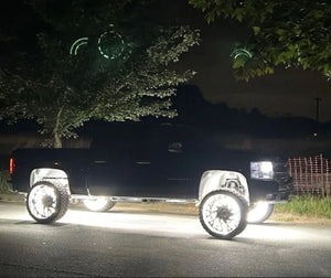 10 Row High Intensity Pure White Wheel Lights