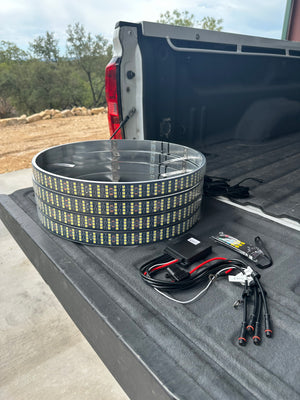 Quad Row High Intensity Pure White Wheel Lights