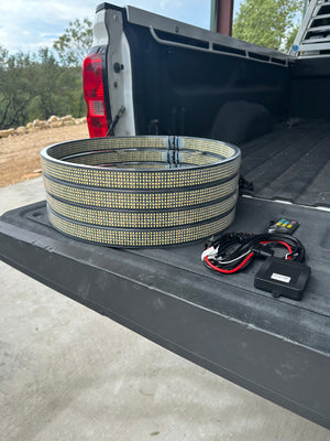 10 Row High Intensity Pure White Wheel Lights